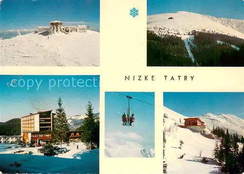 AK / Ansichtskarte Nizke_Tatry Panorama Wintersportplatz Umgebung von Chopok Nizke Tatry