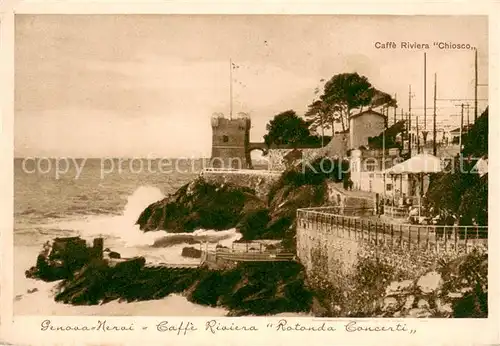 AK / Ansichtskarte Nervi Caffe Riviera Chiosco Rotonda Concerti Nervi