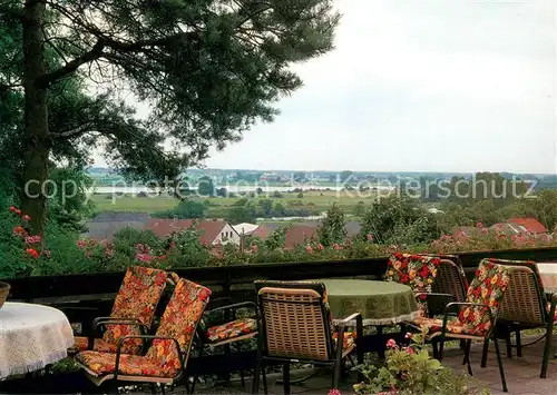 AK / Ansichtskarte Hitzacker_Elbe Elbhoehen Restaurant Terrasse Hitzacker Elbe