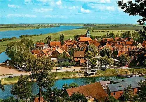 AK / Ansichtskarte Hitzacker_Elbe Blick vom Weinberg Hitzacker Elbe