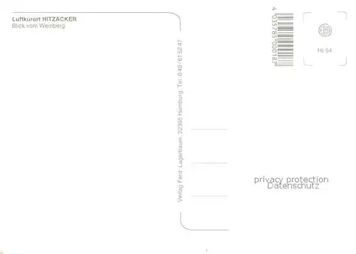 AK / Ansichtskarte Hitzacker_Elbe Blick vom Weinberg Hitzacker Elbe