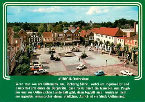 AK / Ansichtskarte Aurich_Ostfriesland Marktplatz Aurich_Ostfriesland