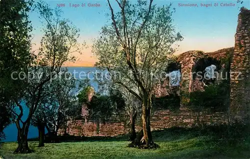 AK / Ansichtskarte Sirmione_Lago_di_Garda Bagni di Catullo Ruinen Gardasee Sirmione_Lago_di_Garda