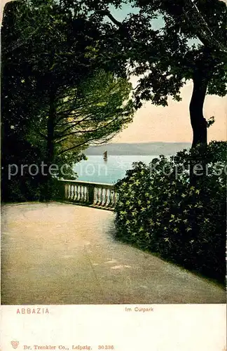 AK / Ansichtskarte Abbazia_Bergamo Kurpark Abbazia Bergamo