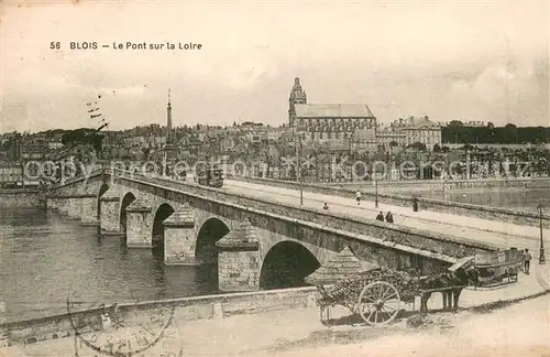 AK / Ansichtskarte Blois_Loir_et_Cher Pont sur la Loire Blois_Loir_et_Cher