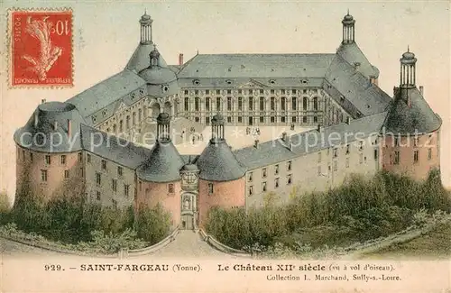 AK / Ansichtskarte Saint Fargeau_Yonne Chateau XIIe siecle Schloss Saint Fargeau Yonne
