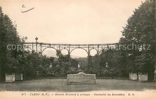 AK / Ansichtskarte Cambo les Bains Maison Rosand a Arnaga Ensemble du Belvedere Cambo les Bains