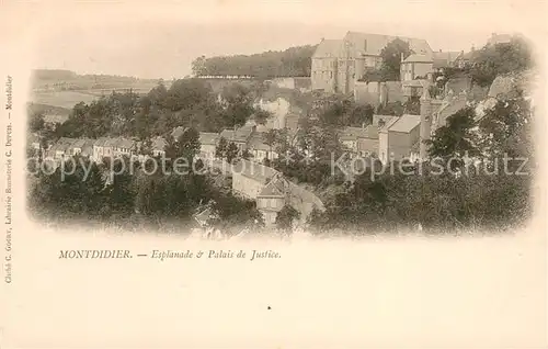 AK / Ansichtskarte Montdidier_Somme Esplanade et Palais de Justice Montdidier Somme