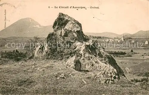 AK / Ansichtskarte Orcines Le Circuit d Auvergne Paysage Rocher Orcines