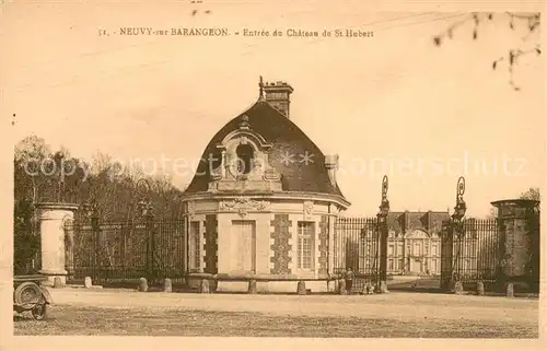 AK / Ansichtskarte Neuvy sur Barangeon Entree du Chateau de Saint Hubert Neuvy sur Barangeon