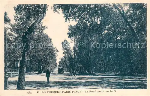 AK / Ansichtskarte Le_Touquet Paris Plage Rond point en foret Le_Touquet Paris Plage
