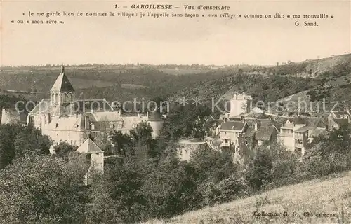 AK / Ansichtskarte Gargilesse Dampierre Vue d ensemble Gargilesse Dampierre