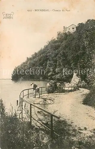 AK / Ansichtskarte Bourdeau Chemin du Port Bourdeau