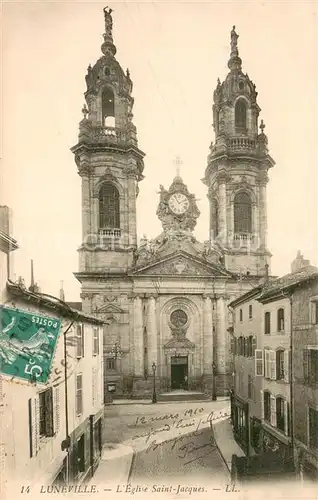AK / Ansichtskarte Luneville Eglise Saint Jacques Luneville