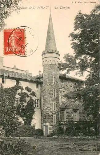 AK / Ansichtskarte Saint Point Donjon du chateau Saint Point