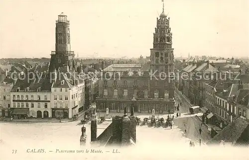 AK / Ansichtskarte Calais Panorama vers le musee Calais