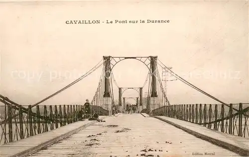 AK / Ansichtskarte Cavaillon Pont sur la Durance Cavaillon