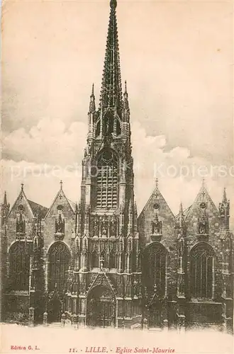 AK / Ansichtskarte Lille_Nord Eglise Saint Maurice Lille_Nord
