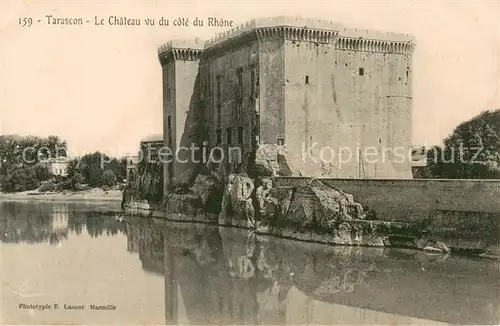 AK / Ansichtskarte Tarascon_Bouches du Rhone Le Chateau vu du cote du Rhone Tarascon Bouches du Rhone