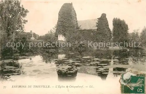 AK / Ansichtskarte Trouville Deauville Eglise de Cricqueboeuf Trouville Deauville