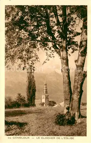 AK / Ansichtskarte Combloux Le Clocher de l Eglise Combloux
