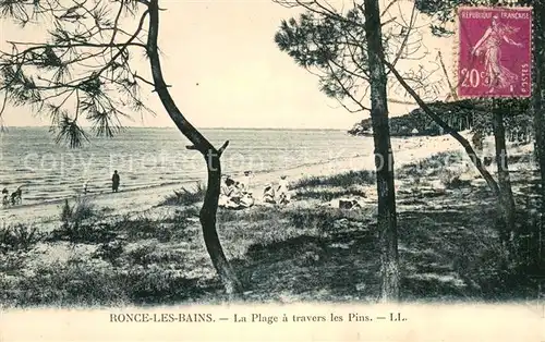 AK / Ansichtskarte Ronce_les_Bains La Plage a travers les Pins Ronce_les_Bains