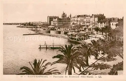 AK / Ansichtskarte Saint Raphael_Var Panorama du Boulevard Felix Martin Saint Raphael Var