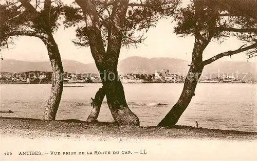 AK / Ansichtskarte Antibes_Alpes_Maritimes Vue prise de la Route du Cap Antibes_Alpes_Maritimes