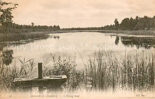 AK / Ansichtskarte Chambord_Blois Etang neuf Chambord Blois