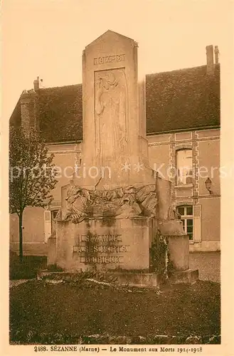 AK / Ansichtskarte Sezanne Le Monument aux Morts Sezanne