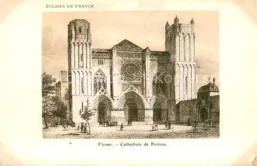 AK / Ansichtskarte Poitiers_Vienne Cathedrale de Poitiers Poitiers Vienne