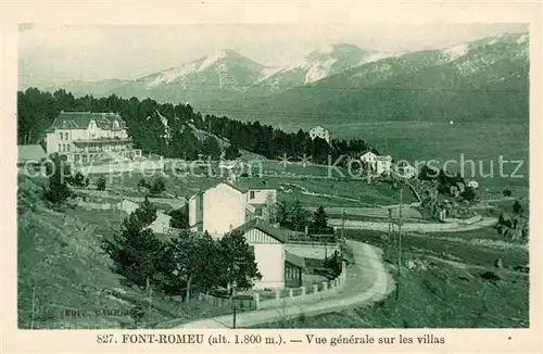 AK / Ansichtskarte Font Romeu Odeillo Via Vue generale sur les villas Font Romeu Odeillo Via