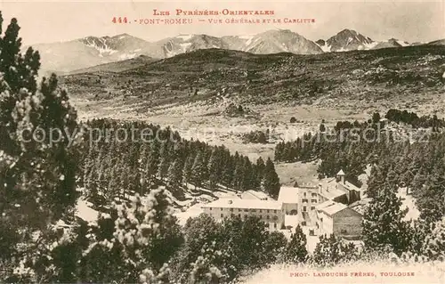 AK / Ansichtskarte Font Romeu Odeillo Via Vue generale et le Carlitte Font Romeu Odeillo Via