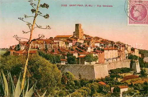 AK / Ansichtskarte Saint Paul_Alpes Maritimes Vue generale Saint Paul
