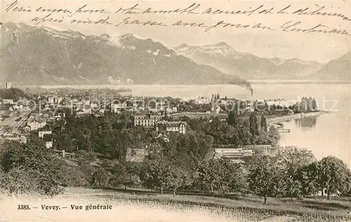 AK / Ansichtskarte Vevey_VD Vue generale Vevey_VD