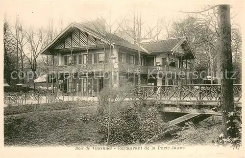 AK / Ansichtskarte Bois_de_Vincennes Restaurant de la Porte Jaune Bois_de_Vincennes