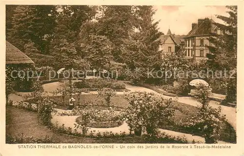 AK / Ansichtskarte Bagnoles de l_Orne Station Thermale Un coin des jardins de la Roseraie a Tesse la Madeleine Bagnoles de l_Orne