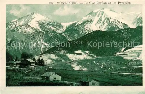 AK / Ansichtskarte Mont Louis sur Tet Le Clos Cerdan et les Pyrenees 