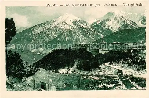 AK / Ansichtskarte Mont Louis sur Tet Vue generale 