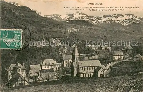 AK / Ansichtskarte Mandailles Saint Julien Panorama Vallee au fond le Puy Mary Mandailles Saint Julien