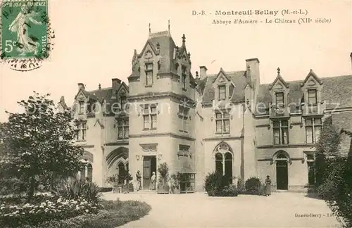 AK / Ansichtskarte Montreuil Bellay Abbaye d Asniere Chateau XIIe siecle Montreuil Bellay