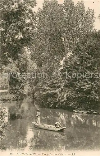 AK / Ansichtskarte Maintenon Vue prise sur l Eure Maintenon