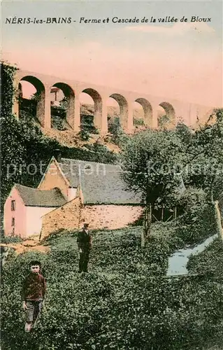 AK / Ansichtskarte Neris les Bains Ferme et Cascade de la vallee de Bloux Neris les Bains