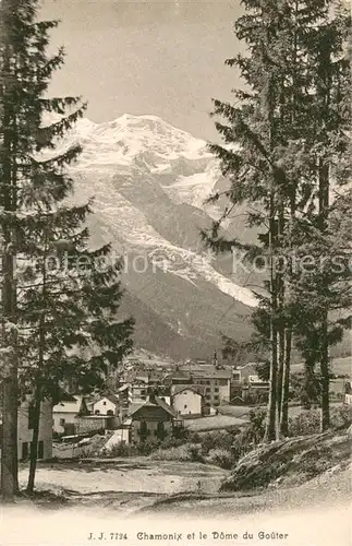 AK / Ansichtskarte Chamonix Vue generale et le Dome du Goûter Alpes Chamonix