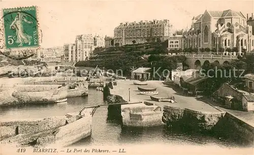AK / Ansichtskarte Biarritz_Pyrenees_Atlantiques Port des Pecheurs Biarritz_Pyrenees