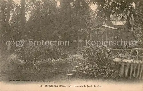 AK / Ansichtskarte Bergerac Un coin du Jardin Perdoux Bergerac