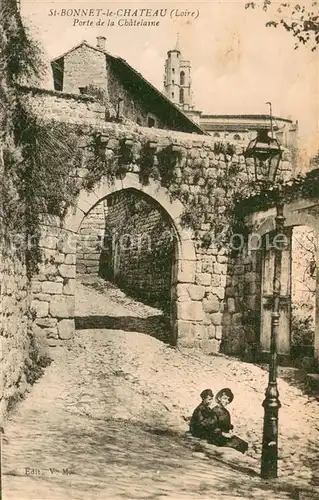 AK / Ansichtskarte Saint Bonnet le Chateau Porte de la Chatelaine Saint Bonnet le Chateau