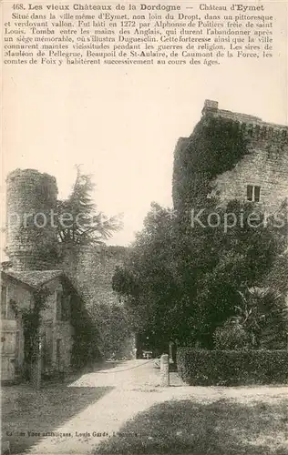 AK / Ansichtskarte Eymet Chateau Collection Les vieux chateaux de la Dordogne Eymet