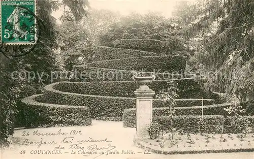 AK / Ansichtskarte Coutances Colimacon au Jardin Public Coutances