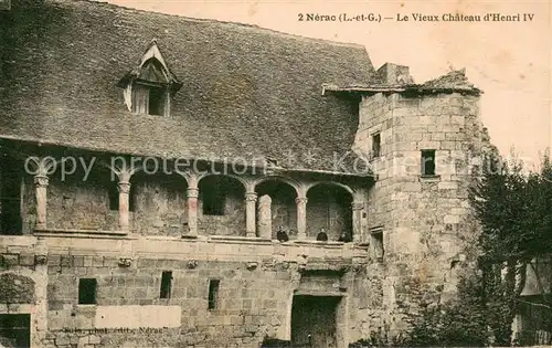 AK / Ansichtskarte Nerac Vieux Chateau d Henri IV Nerac